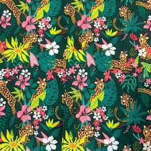 Tropical Green Floral Short Sleeve Polo by Sunset X Vine
